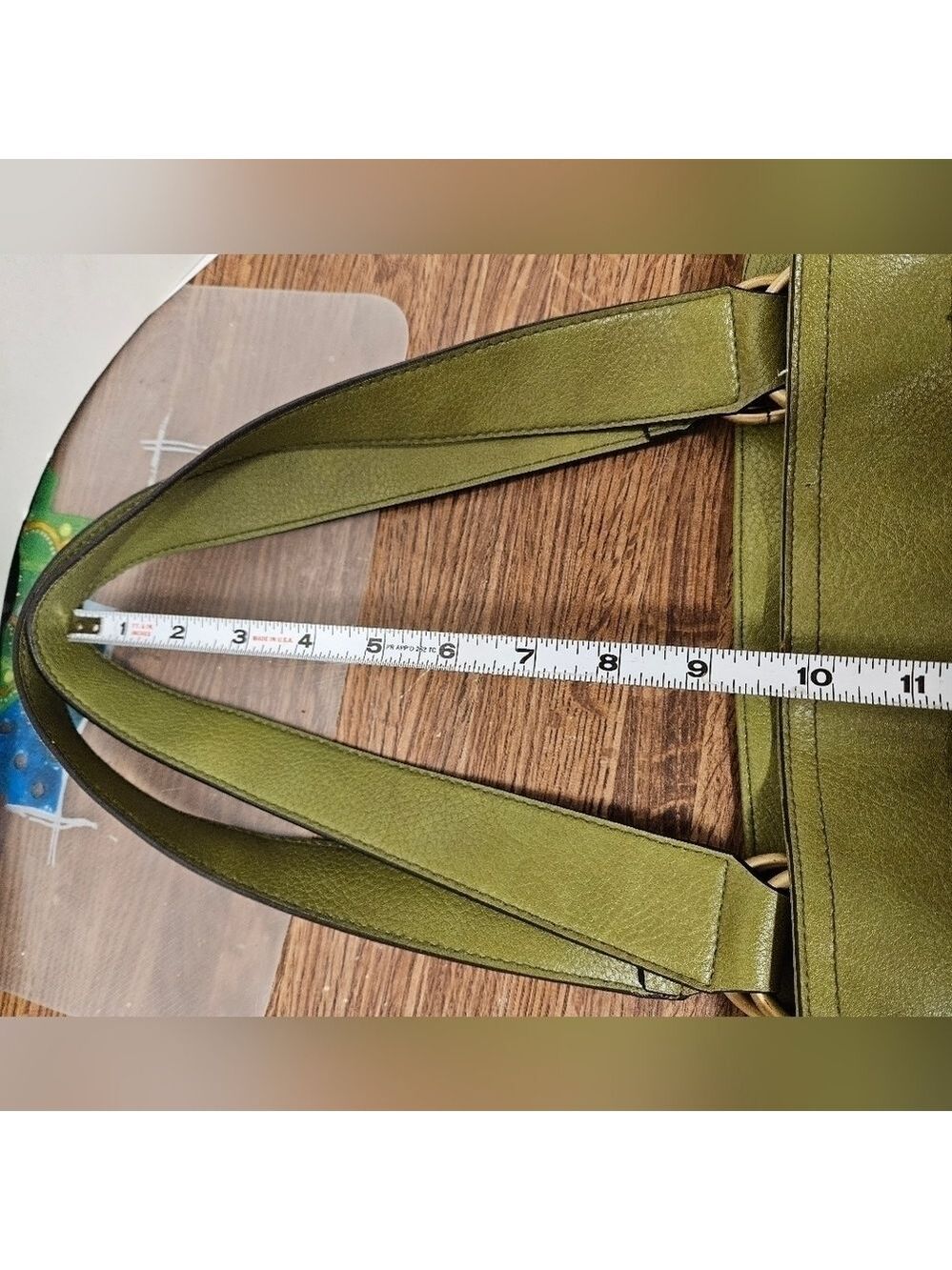 Bueno Olive Green Large Satchel Bag - Picture 8 of 11